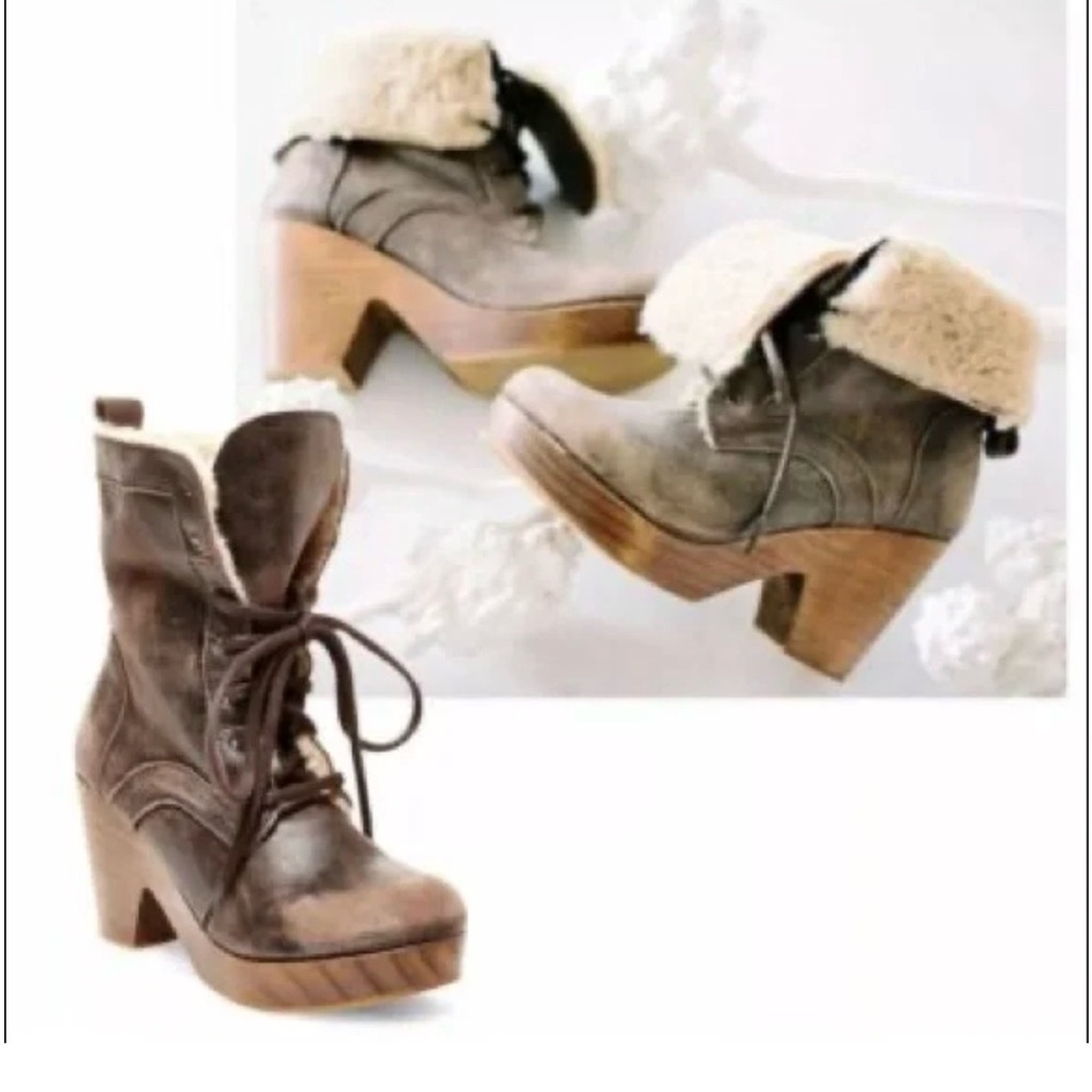 Freebird by Steven Brown Heeled Boots with Fur